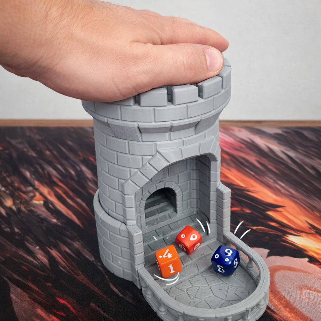 Torre de Dados com Reroll – Dice Tower